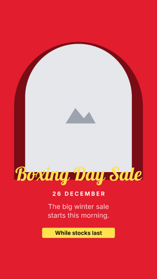 Boxing Day, with your photo: holiday template