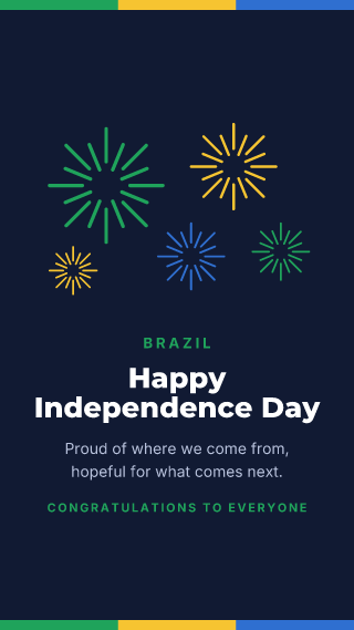Brazil: Independence Day: holiday template
