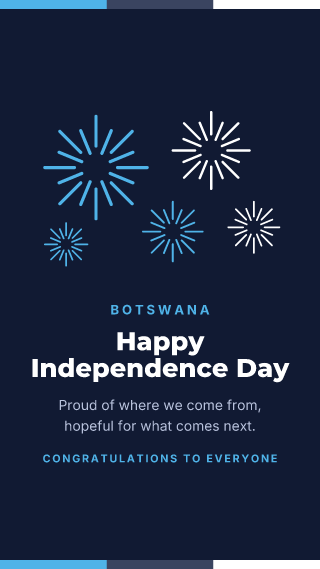 Botswana: Independence Day: holiday template