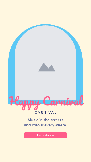 Carnival, with your photo: holiday template