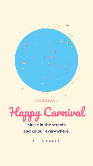 Carnival: holiday template