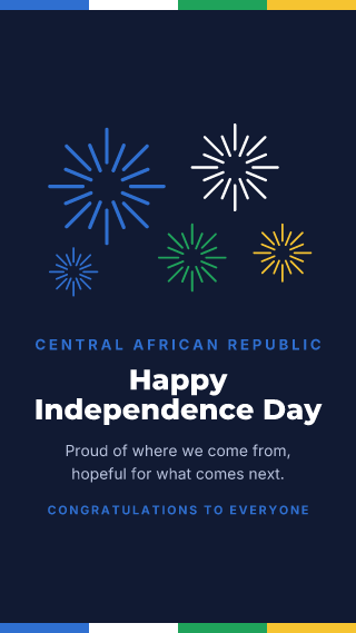 Central African Republic: Independence Day: holiday template
