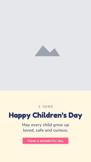 Children's Day, with your photo: holiday template
