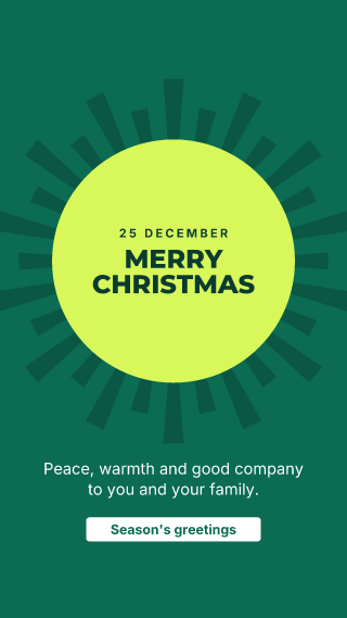 Christmas, big words: holiday template