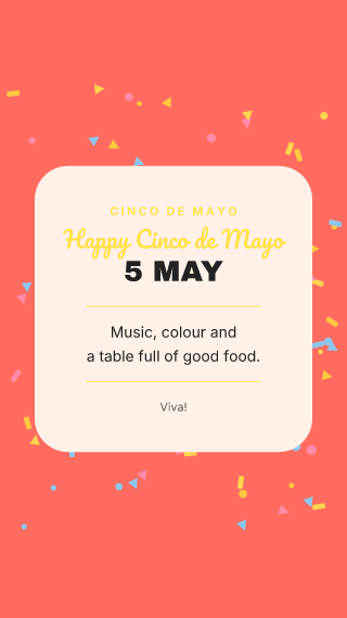 Cinco de Mayo, card: holiday template