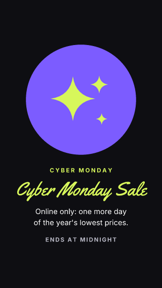 Cyber Monday: holiday template