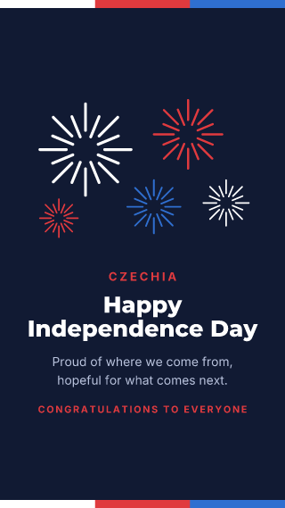 Czechia: Independence Day: holiday template