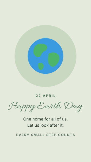 Earth Day: holiday template