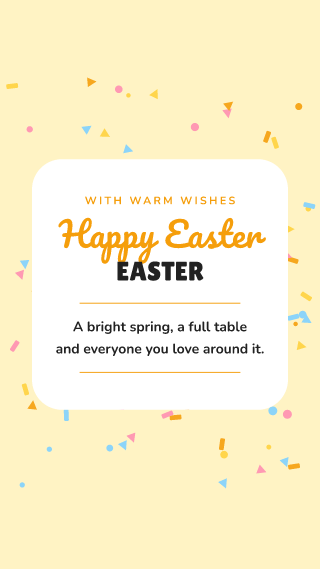 Easter, card: holiday template