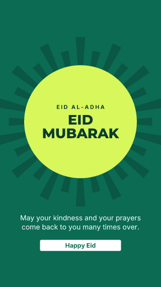 Eid al-Adha, big words: holiday template