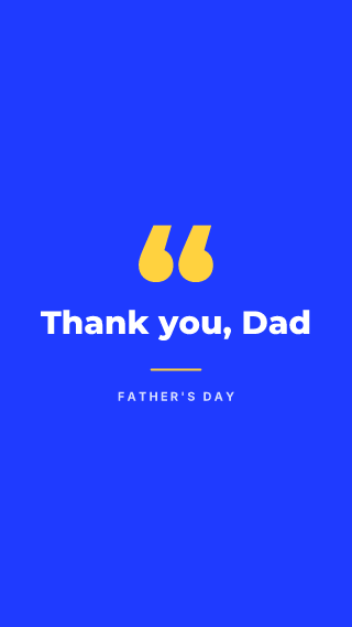 Father's Day, big words: holiday template