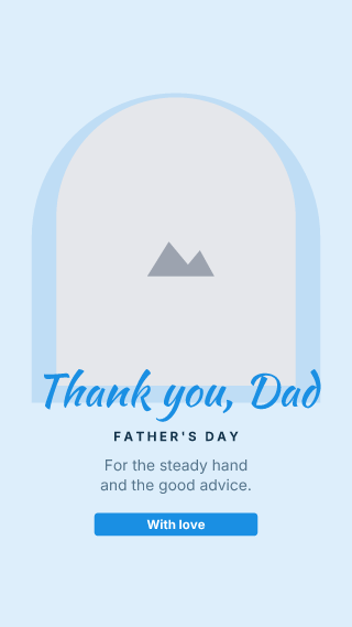 Father's Day, with your photo: holiday template
