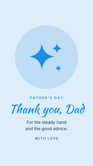Father's Day: holiday template