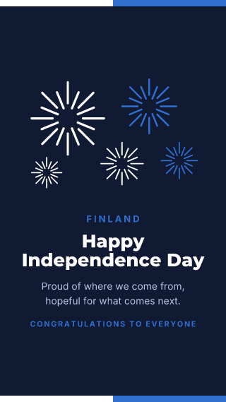 Finland: Independence Day: holiday template
