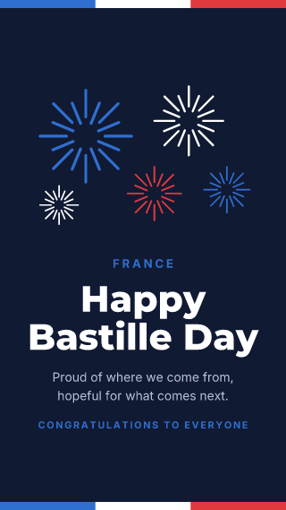 France: Bastille Day: holiday template