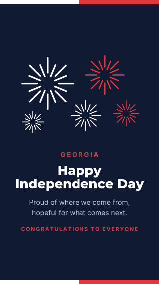 Georgia: Independence Day: holiday template