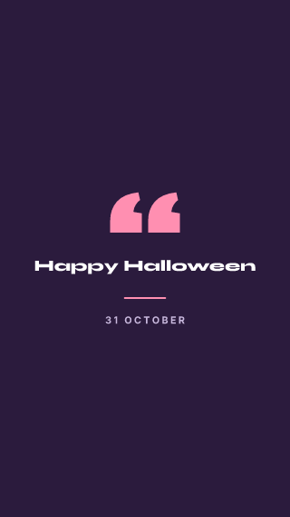 Halloween, big words: holiday template