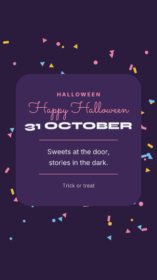 Halloween, card: holiday template