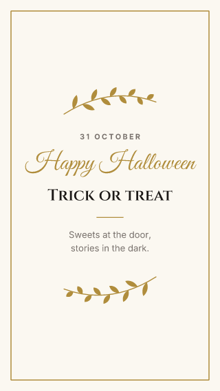 Halloween, classic frame: holiday template