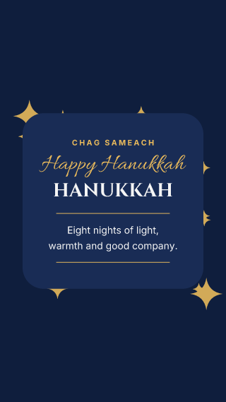 Hanukkah, card: holiday template