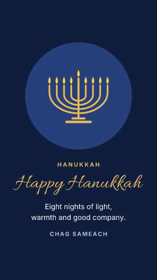 Hanukkah: holiday template