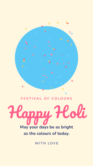 Holi: holiday template