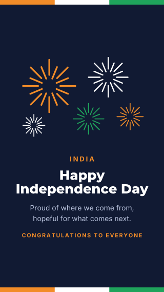 India: Independence Day: holiday template