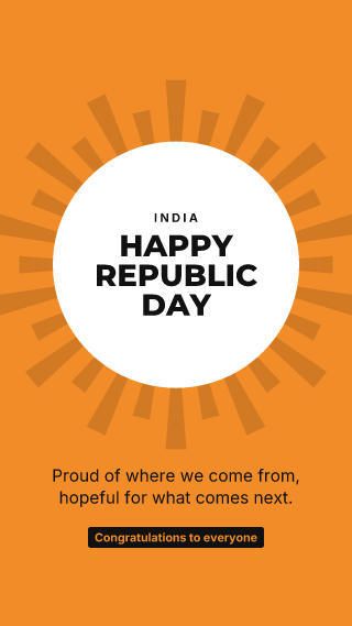 India: Republic Day: holiday template