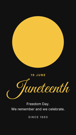 Juneteenth: holiday template