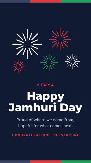 Kenya: Jamhuri Day: holiday template