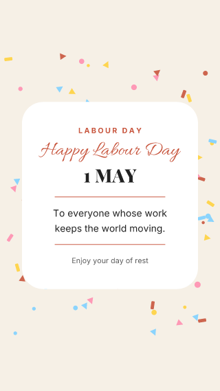 Labour Day, card: holiday template