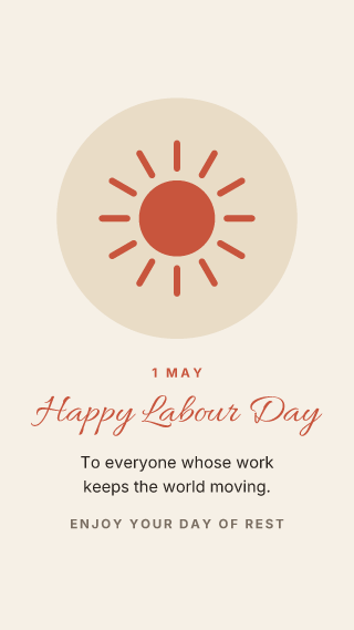 Labour Day: holiday template