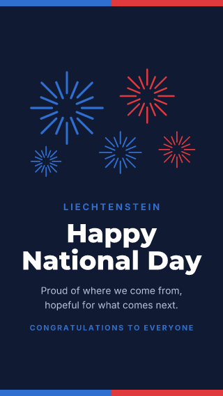 Liechtenstein: National Day: holiday template