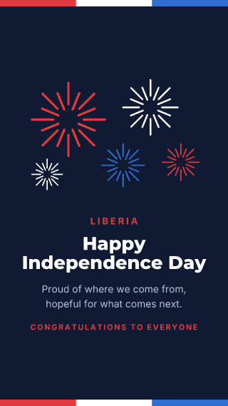 Liberia: Independence Day: holiday template