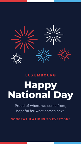 Luxembourg: National Day: holiday template