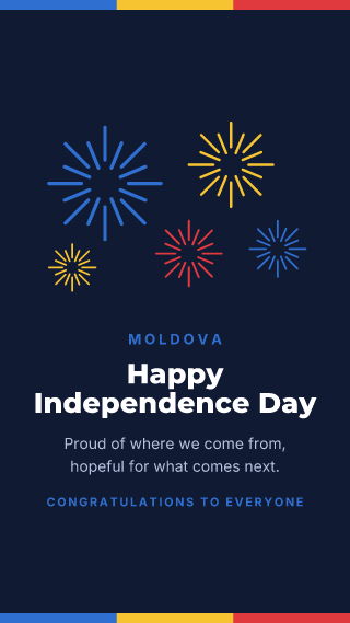 Moldova: Independence Day: holiday template