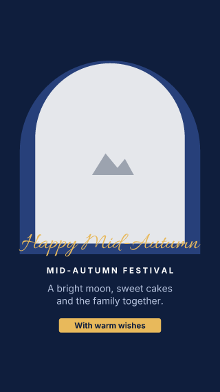 Mid-Autumn Festival, with your photo: holiday template