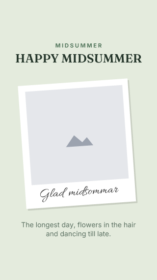 Midsummer, with your photo: holiday template