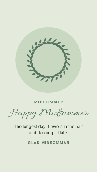 Midsummer: holiday template