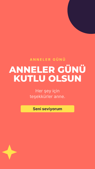 Mother's Day (Turkish): Mother's Day template