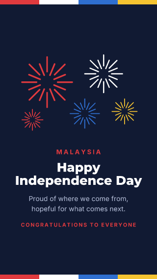 Malaysia: Independence Day: holiday template