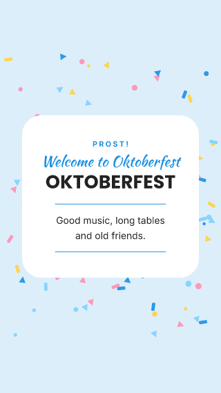 Oktoberfest, card: holiday template
