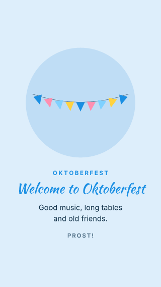 Oktoberfest: holiday template