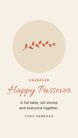 Passover: holiday template