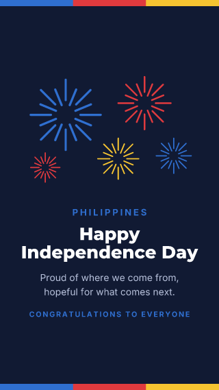 Philippines: Independence Day: holiday template
