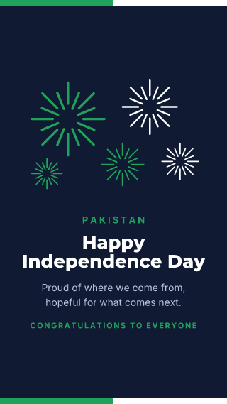 Pakistan: Independence Day: holiday template
