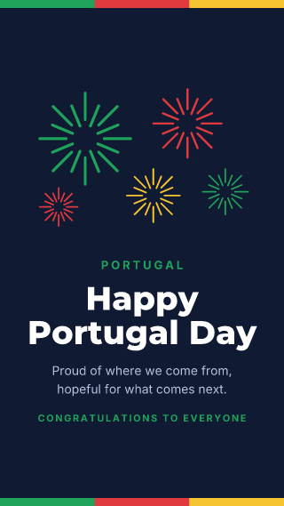 Portugal: Portugal Day: holiday template