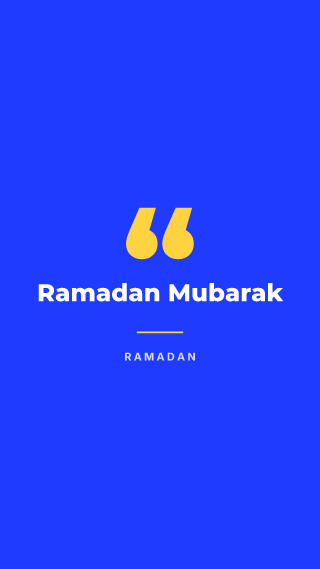 Ramadan, big words: holiday template