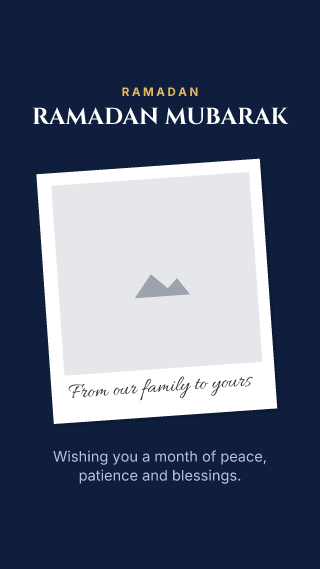 Ramadan, with your photo: holiday template