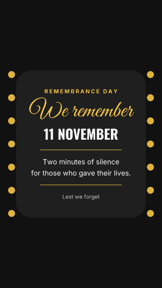 Remembrance Day, card: holiday template